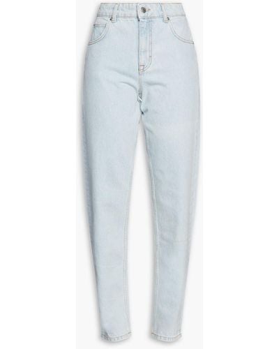 Maje High-rise Tapered Jeans - Blue