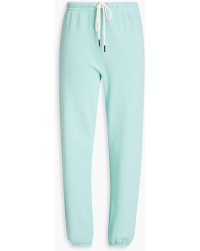 Splits59 Flore French Cotton-terry Track Pants - Blue