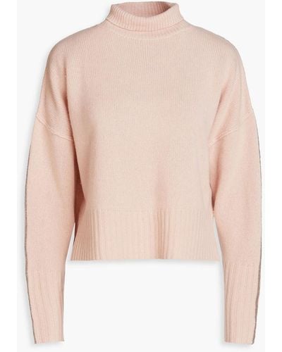 360cashmere Averett Cashmere Turtleneck Sweater - Pink