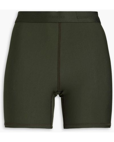 Commando Shorts aus stretch-modal und logo-jacquard - Grün