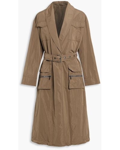 Brunello Cucinelli Shell Trench Coat - Natural