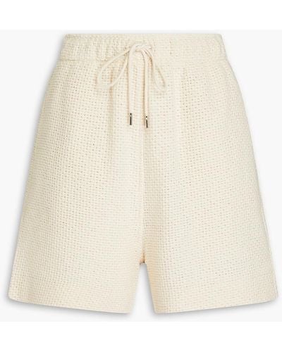 Missing You Already Cotton-tweed Shorts - Natural