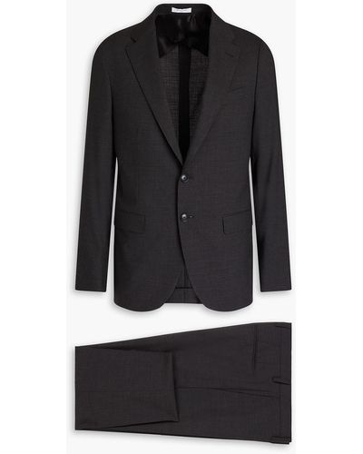 Boglioli Mélange Wool Suit - Black