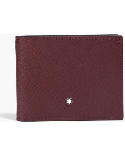 Montblanc Textured-leather Wallet - Purple