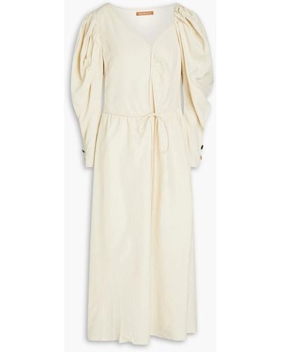 Rejina Pyo Asymmetric Cady Midi Dress - White