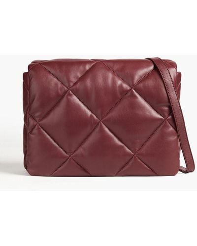 Stand Studio Brynnie Quilted Leather Shoulder Bag - Red