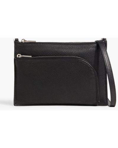 Rick Owens Club Pebbled-leather Pouch - Black