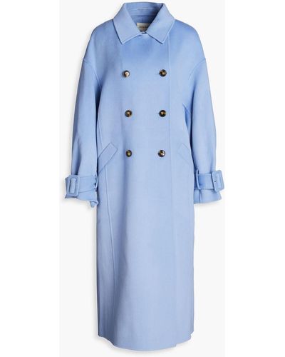 Loulou Studio Wool And Cashmere-blend Felt Coat - Blue