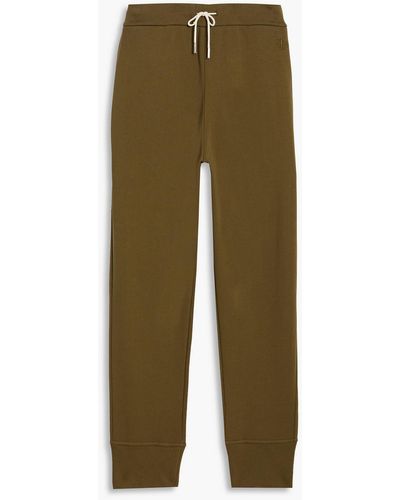 Jil Sander French Cotton-terry Sweatpants - Green