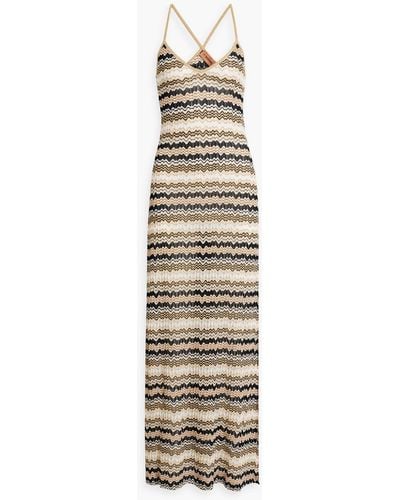 Missoni Crochet-knit Maxi Dress - White