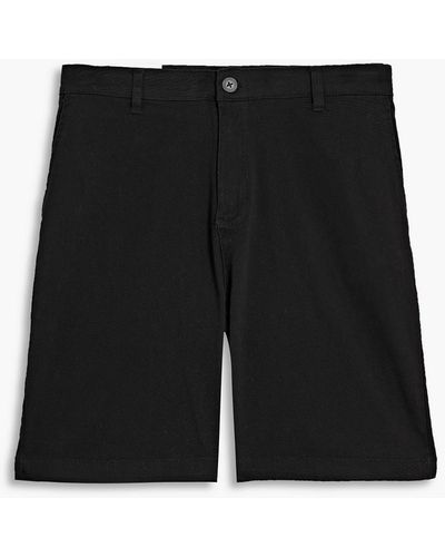 Onia Cotton-blend Twill Shorts - Black