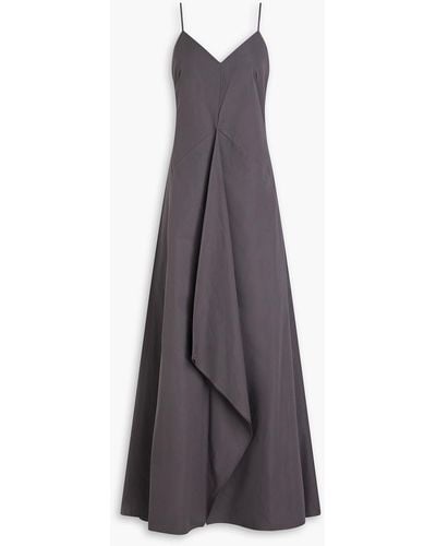 BITE STUDIOS Cotton-poplin Maxi Dress - Purple