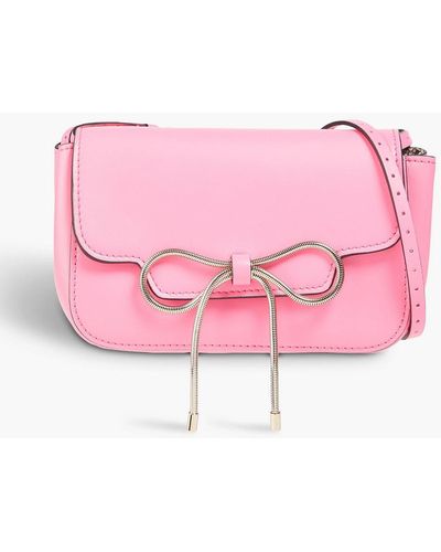 Red(V) Infinite Bow Leather Shoulder Bag - Pink