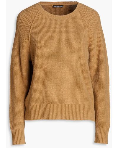 James Perse Pullover in waffelstrick - Natur