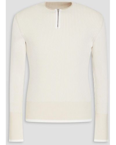 Jacquemus Pullover aus rippstrick - Weiß