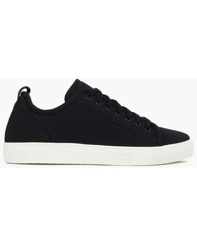 James Perse Canvas-trimmed Neoprene Trainers - Black