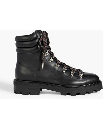 Jimmy Choo Eshe Flat Leather Ankle Boots - Black