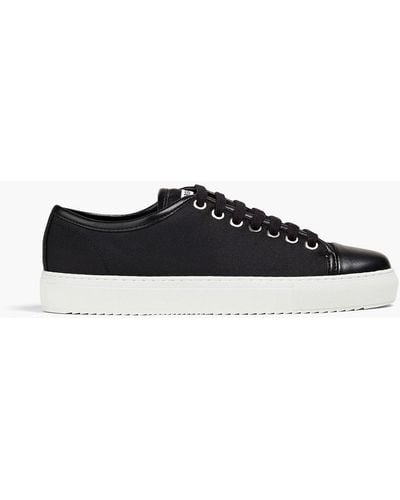 Axel Arigato Faux Leather And Mesh Sneakers - Black