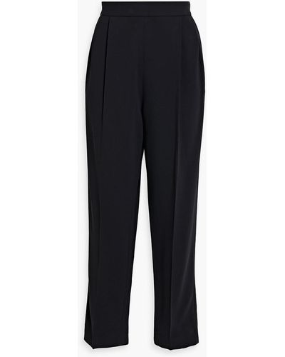 JOSEPH Thea Stretch-cady Tapered Pants - Blue