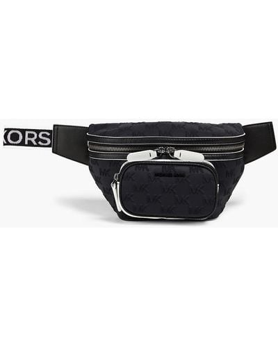 Michael Kors Logo-embossed Neoprene Belt Bag - Black