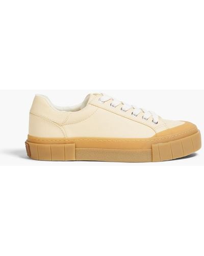 Goodnews Opal Faux Leather Platform Sneakers - Natural