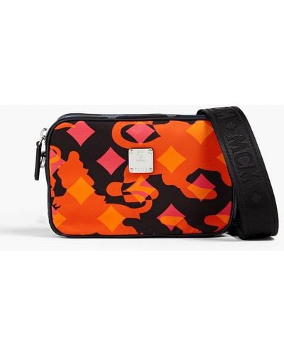 MCM Dieter Printed Shell Camera Bag - Red