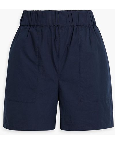 Onia Cotton-poplin Shorts - Blue