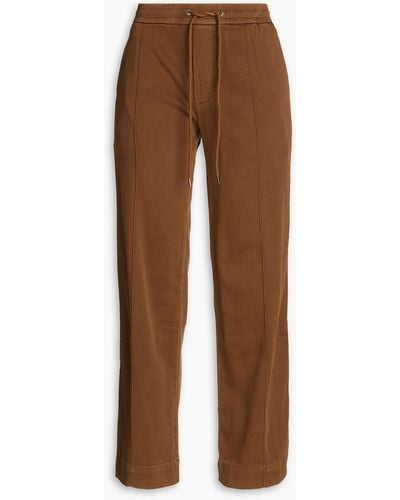 James Perse Cotton-blend Twill Straight-leg Trousers - Brown