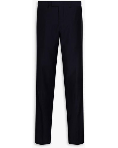Sandro Wool-piqué Suit Pants - Blue