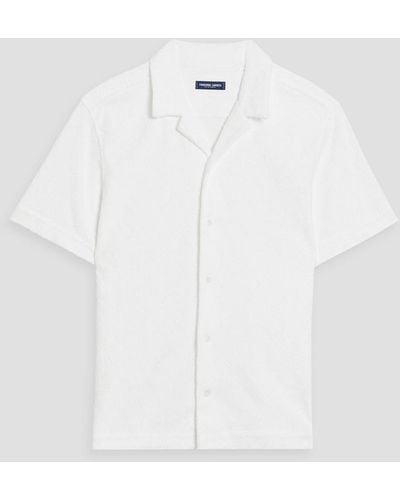 Frescobol Carioca Roberto Cotton-terry Jacquard Shirt - White