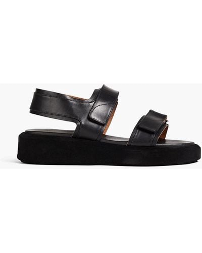 Atp Atelier Varese Leather Sandals - Black