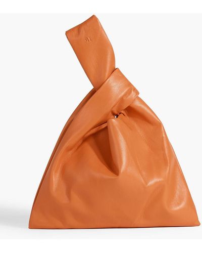 Nanushka Jen Vegan Leather Tote - Orange