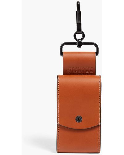 Maison Margiela Leather Airpods Case - Orange