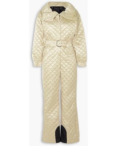 CORDOVA The Courmayeur Belted Quilted Ski Suit - Natural