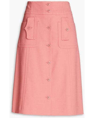 Boutique Moschino Crepe Skirt - Pink