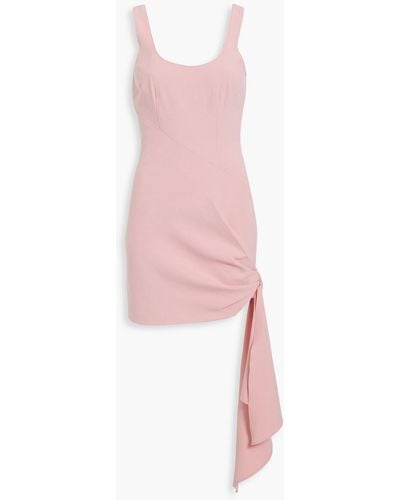 Cinq À Sept Sharon Knotted Crepe Mini Dress - Pink