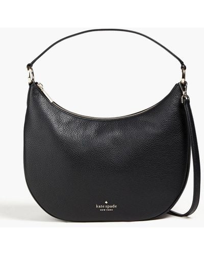 Kate Spade Pebbled-leather Shoulder Bag - Black