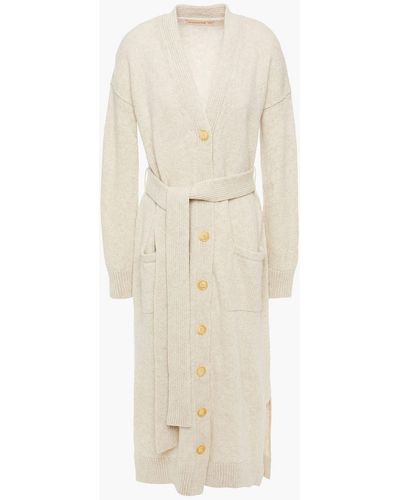 &Daughter Ronnie Belted Wool Cardigan - White