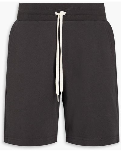 John Elliott Crimson shorts aus baumwollfrottee - Schwarz