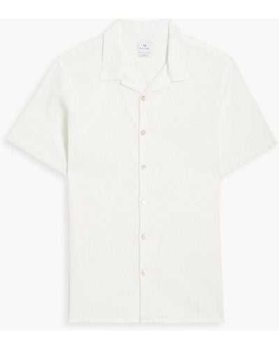Paul Smith Cotton-blend Seersucker Shirt - White