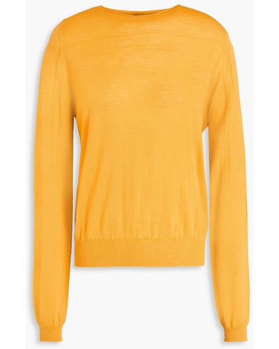 Rick Owens Wool Sweater - Yellow