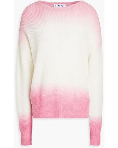 Claudie Pierlot Dégradé Ribbed-knit Sweater - Pink