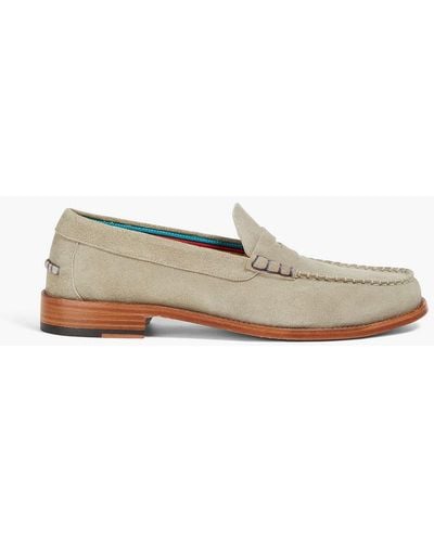 Paul Smith Lido Suede Loafers - Green
