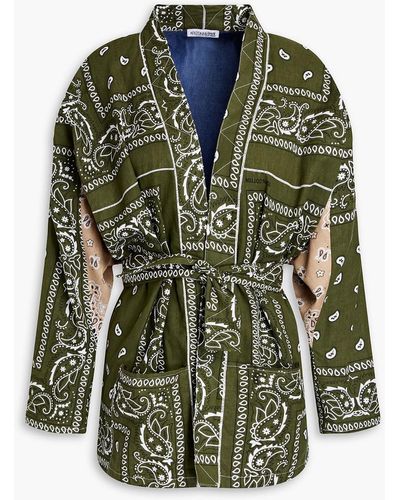 ARIZONA LOVE Jacke aus baumwolle mit paisley-print - Grün