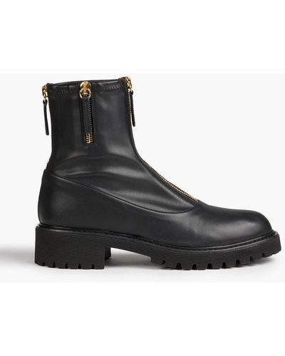 Giuseppe Zanotti Gz Alexa Leather Combat Boots - Black