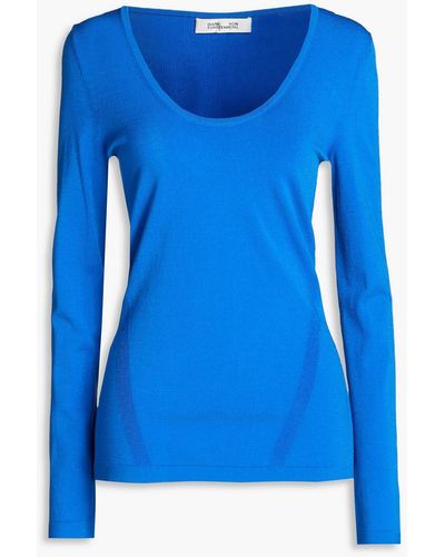 Diane von Furstenberg Knitted Jumper - Blue