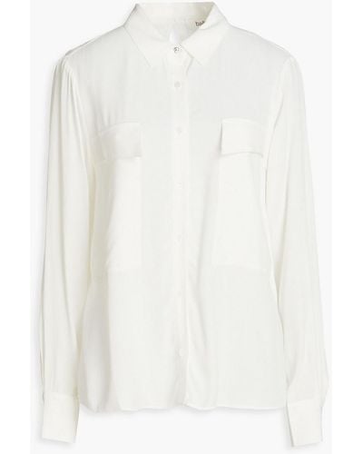 Ba&sh Soul Cutout Crepe Shirt - White