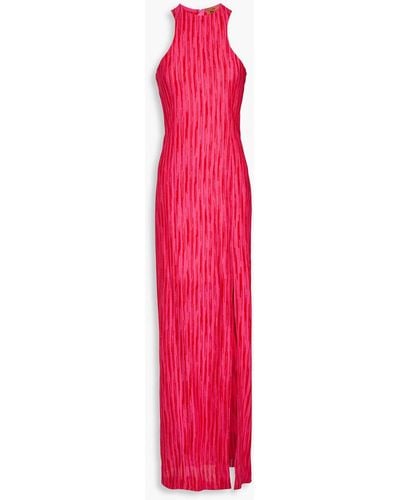 Missoni Intarsia-knit Maxi Dress - Pink