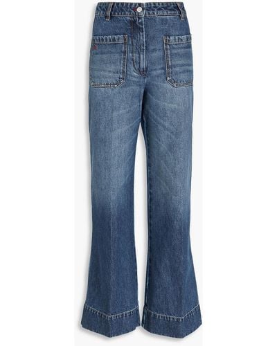 Victoria Beckham High-rise Flared Jeans - Blue
