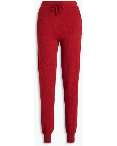 Loulou Studio Maddalena Cashmere Track Trousers - Red